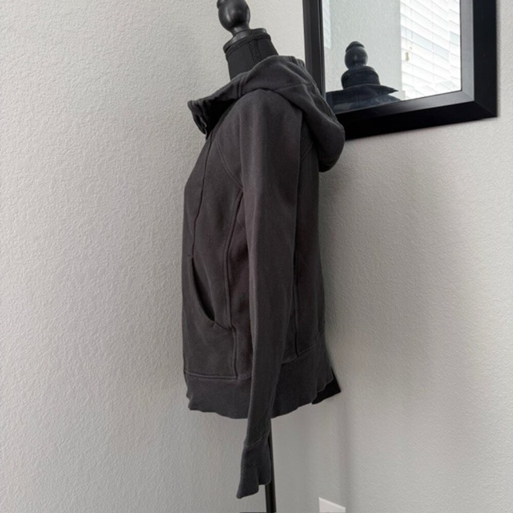 LULULEMON Scuba Full Zip Hoodie Sweatshirt Black Sz 10 - Picture 6 of 14